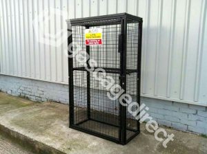 Gas Cylinder Cage with Mesh Base and One Full Shelf GC15 <br /> 6 x 19KG </br> H1700 x W1000 x D500mm - Image 4
