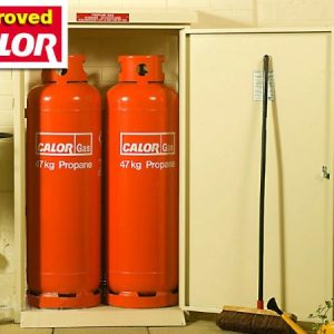 AsGas 2 x 47kg Solid Gas Cylinder Cabinet