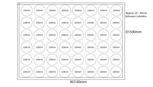 HSGC-M2 High Security Gas Cage - 48 Cylinders</br> H2060 x W2100 x D1500mm</br> H2180 x W2100 x D1500mm<br> - Image 3
