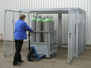 HSGC-M3 High Security Gas Cage - 60 Cylinders</br> H2060 x W2400 x D1500mm</br> H2100 x W2400 x D1500mm<br> - Image 3