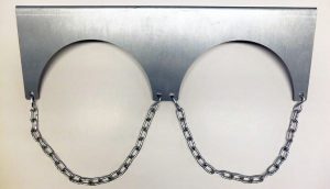 Economy Double Cylinder Chained Wall Bracket <br> Various Sizes Available <br/> - Image 2