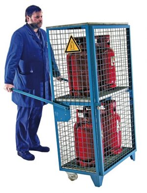 Mobile Cage with Handles - 11KG bottles