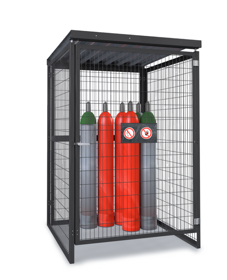 Gas Cylinder Store Small H2240 x W1430 x D1410mm GasCageDirect